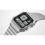 Casio Vintage Digital A130WE-1ADF Black Dial Stainless Steel Unisex Watch