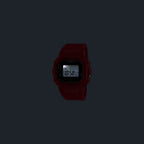 Casio G Shock Digital "G-SHOCK Nano" Ring Watch DWN-5600-4JR Digital Dial Red Bio-Based Resin Strap Men's Watch